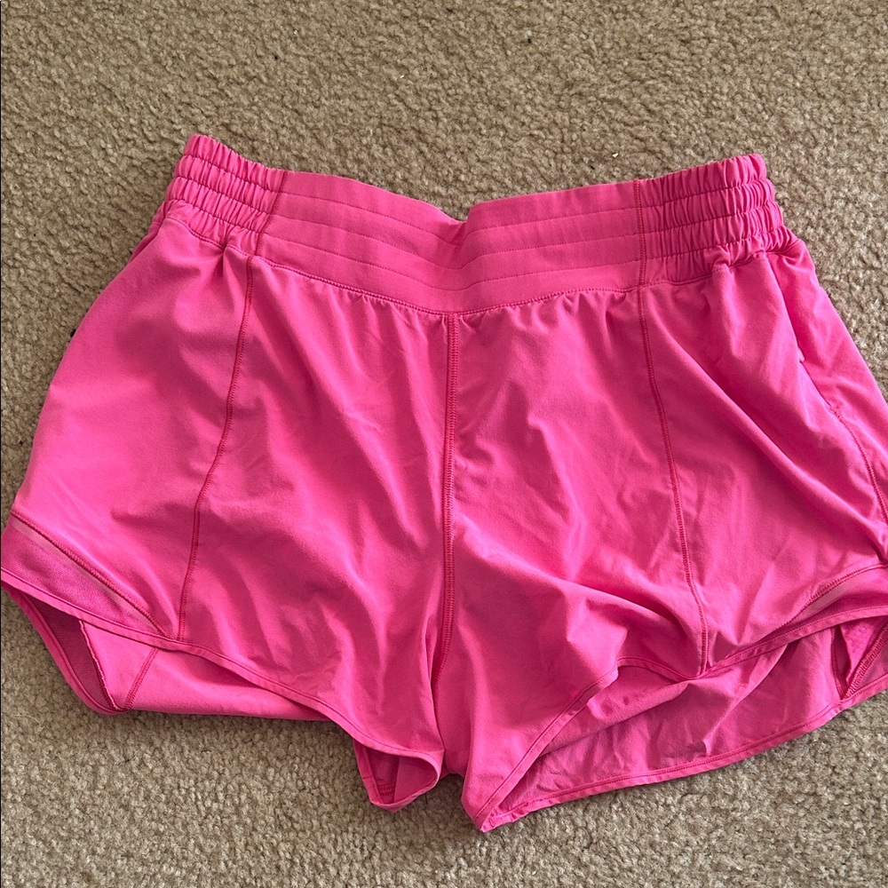 Lululemon Sonic Pink Hotty Hot Shorts